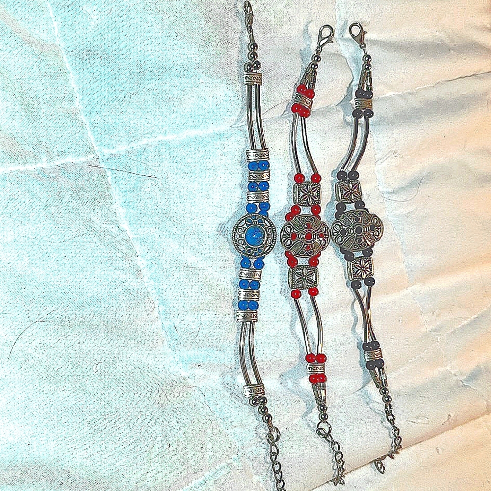 NWOT Traditional AUTHENTIC beaded Moroccan Bracelets